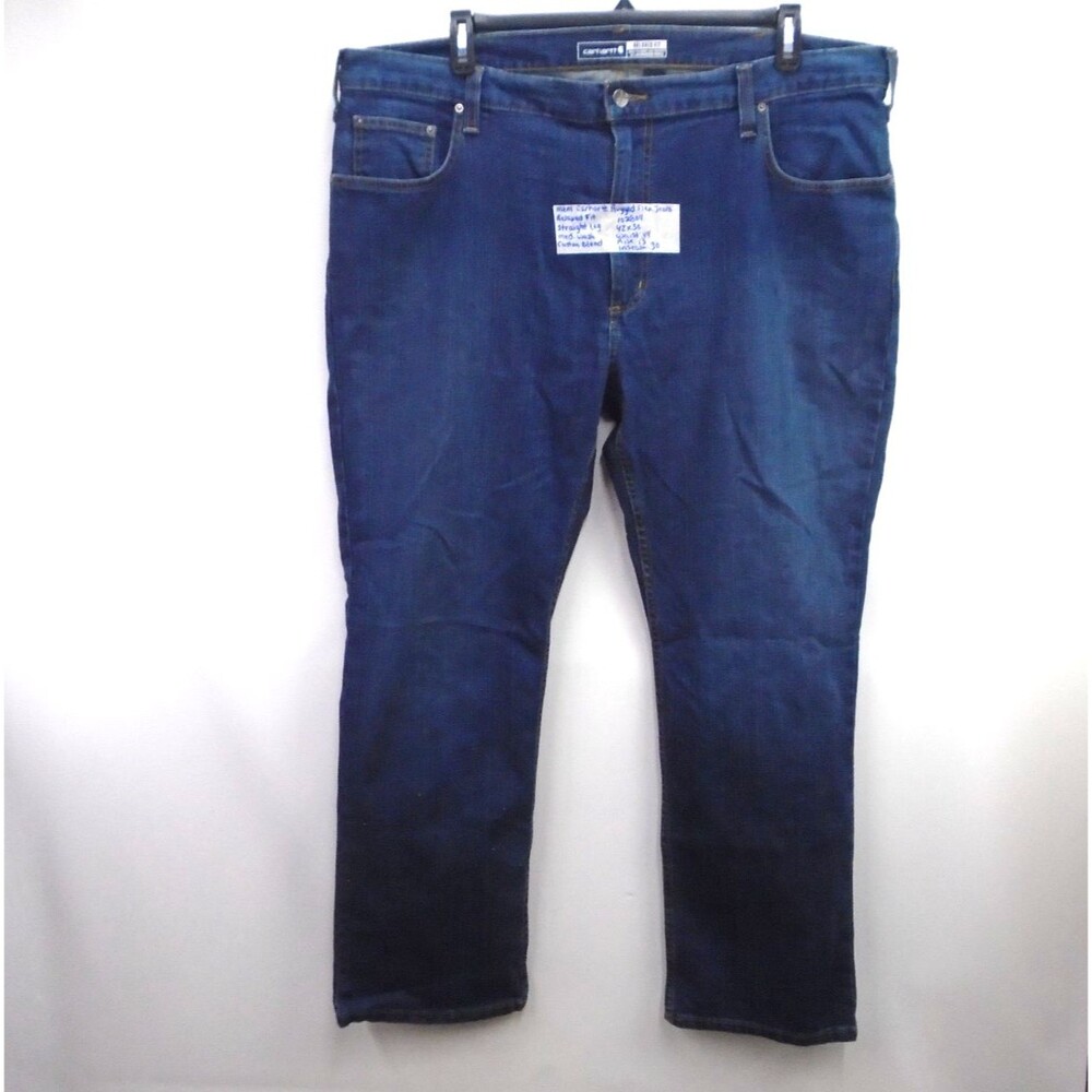 Carhartt 102804 Rugged Flex Relaxed Fit Straight Leg Jean Men 42 (44x30) Blue